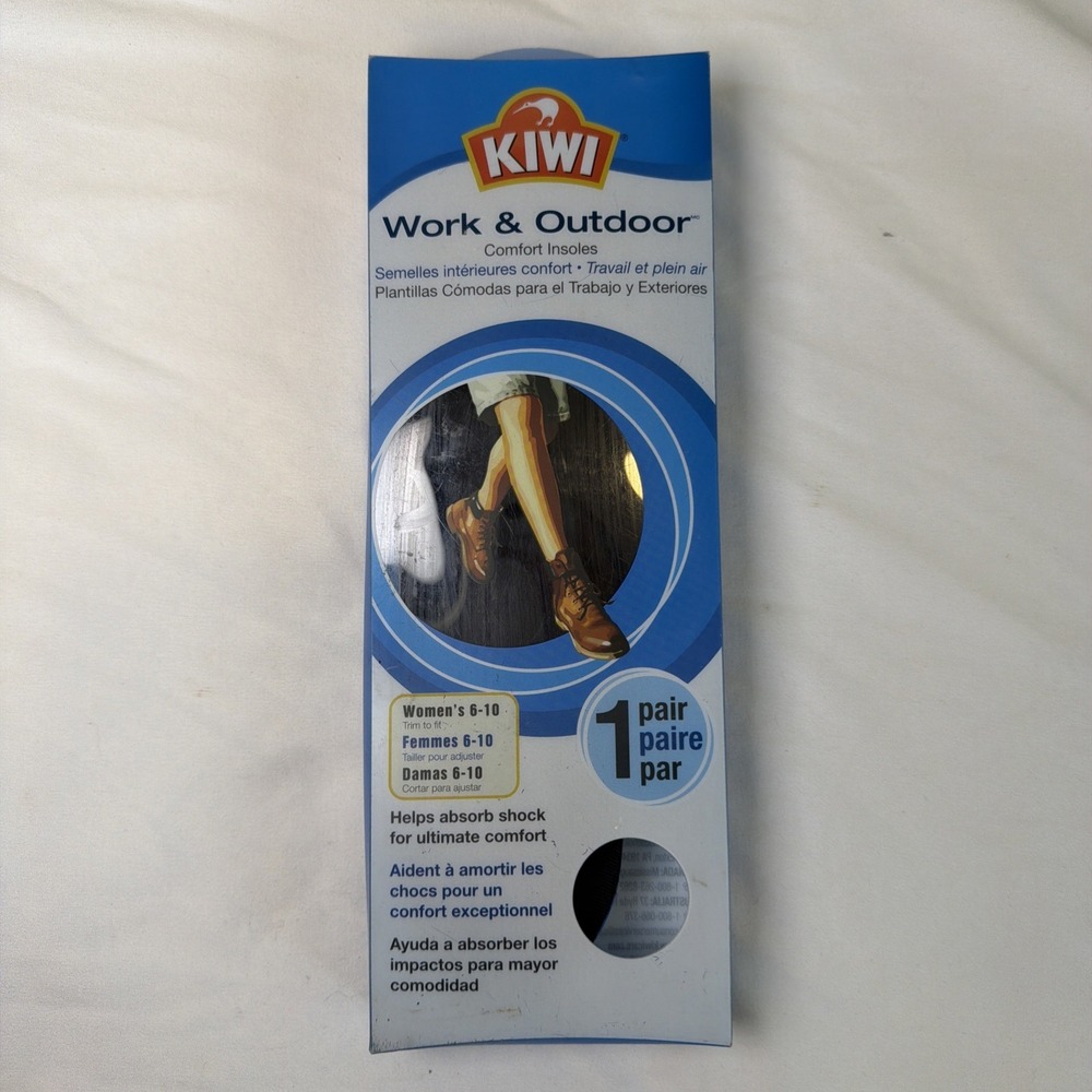 Kiwi Insoles Cushioning Work &‎ Outdoor Womens Size 6-10 1 Pair